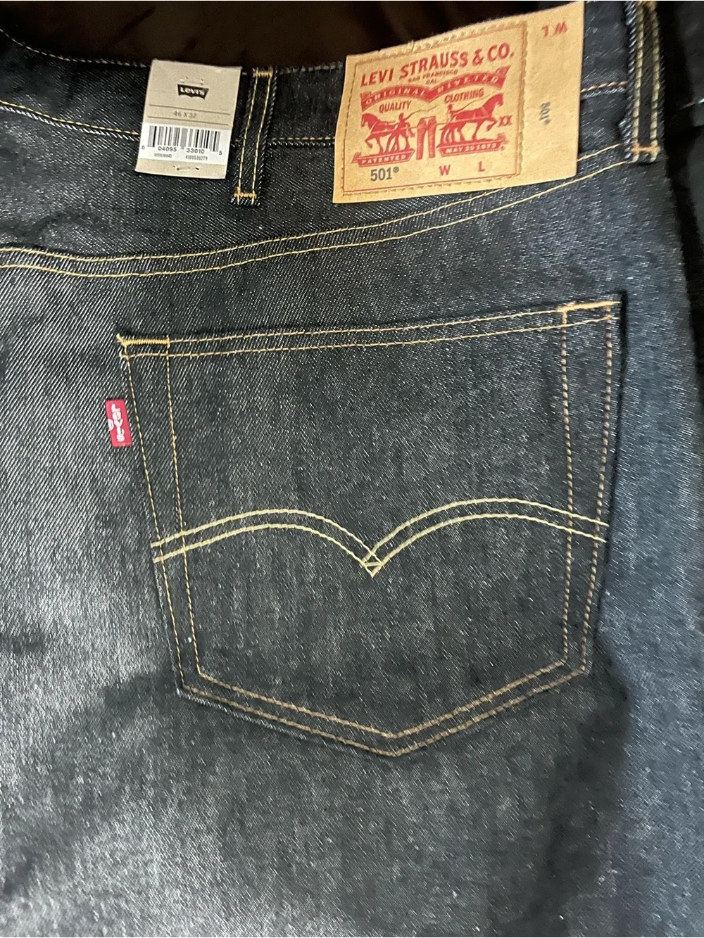 Mens Levi’s-Straight-Leg Jeans - Picture 5 of 5